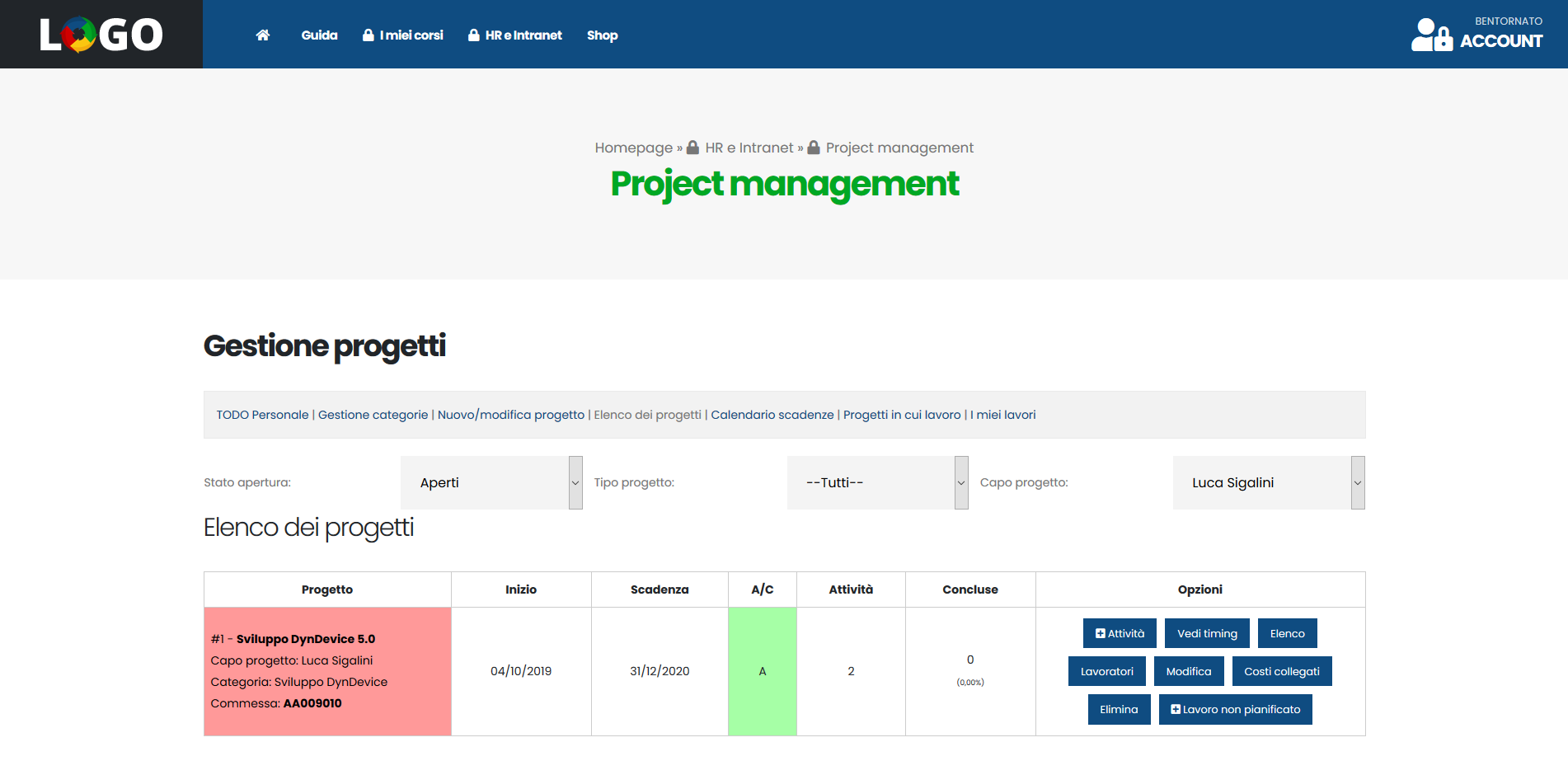 Project management DynDevice