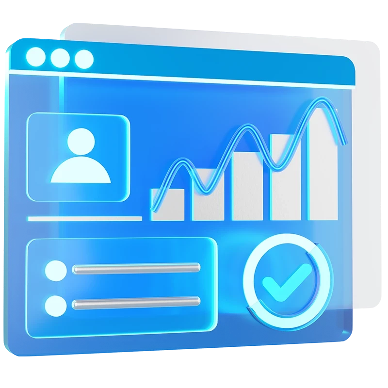 Icona illustrata di un report generato dalla piattaforma MegaMeetLive